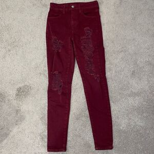 American Eagle Super High Rise Jegging Size 0 Short